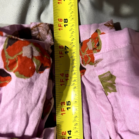 Pink Chicken Girls' Fleur Dress in the Lavender Poppy print and cotton material. - Picture 6 of 6